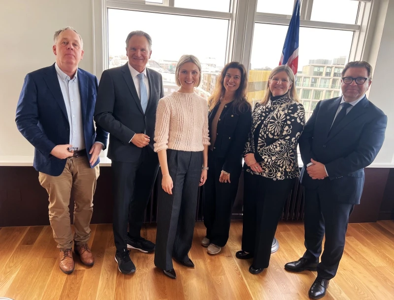 Frá fundi atvinnustefnuráðs með ráðherranefnd um efnahagsmál 21. október sl. Frá vinstri: Gylfi Zoëga, Robert-Jan Smits, Kristrún Frostadóttir, Nana Bule, Ásthildur Otharsdóttir og Pétur Þ. Óskarsson.