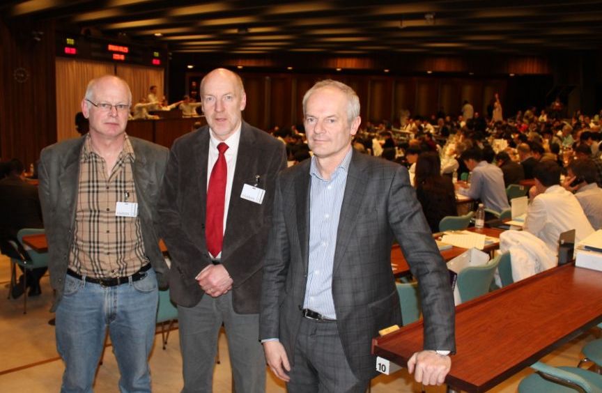Björn Halldórsson, Steingrímur J. Sigfússon og Tage Pedersen